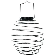 Lumi Jardin Solar-Pendelleuchte Mikrospirale schwarz H37cm inkl. LED-Lampe