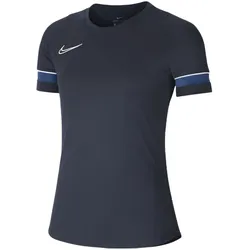 NIKE Academy 21 Damen Trainings-Shirt mit Dri-FIT-Technologie Sport-Shirt Kurzarm-Shirt CV2627-453 Blau - XS