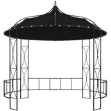 vidaXL Pavillon, Partyzelt 300 x 290 cm Anthrazit Rund
