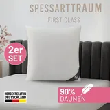 SPESSARTTRAUM Daunenkissen FIRST CLASS 80 x 80 cm Weiß