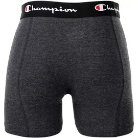 Champion Boxershorts 2pk Boxer in Schwarz/Grau meliert L