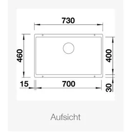 Blanco Subline 700-U Silgranit PuraDur schwarz o.Afb.