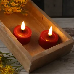 LED Teelichter MIA - realistische 3D Flamme - inkl. Batterien -D: 4,1cm - bordea...