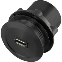 TRU Components Micro USB-01-BK Micro USB-Einbaubuchse 2.0 Buchse, Einbau Micro USB A Buchse auf Micro USB B Stecker Inhalt: 1 St.