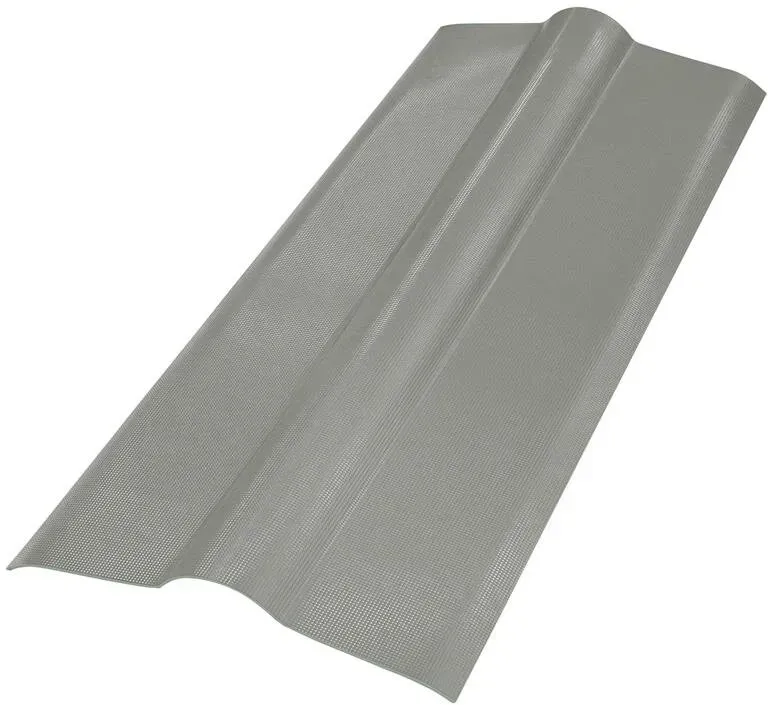 Recyclingplatte Firsthaube betongrau (ca. 1050 mm x ca 450 mm x ca. 80 mm)