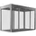 Biohort Florentina 200 x 100 x 100 cm Quarzgrau-Metallic