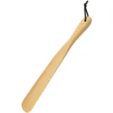 Ruosuruosu Schuhlöffel aus Holz, 38,1 cm langer Griff, Buche, Schuhlöffel für Männer, Frauen, Kinder, Schwangerschaft, Holzfarbe, Medium - M