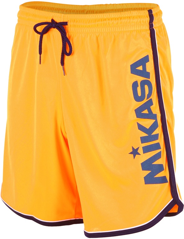 MIKASA Crystal Beachvolleyball Shorts Herren orange navyblau S