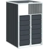 vidaXL Mülltonnenbox 150 cm anthrazit