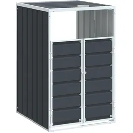 vidaXL Mülltonnenbox 150 cm anthrazit
