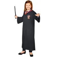 Amscan - Kinderkostüm Hermine, Hogwarts, Harry Potter, Gryffindor, Magier, Zauberer, Karneval, 110, Schwarz - 110
