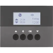 Berker KNX-Funk Jalousieschaltuhr anthrazit matt