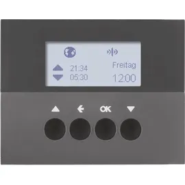 Berker KNX-Funk Jalousieschaltuhr anthrazit matt