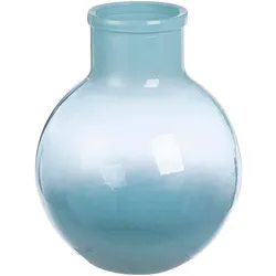 Tischvase GILDE "Vase bauchig "Novelle"", blau, B:29cm H:59cm T:29cm Ø:29cm, Glas, Vasen