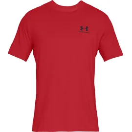 Under Armour Sportstyle Left Chest Trainingsshirt Herren red L