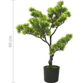 vidaXL Künstlicher Bonsai Pinus mit Topf 60 cm Grün