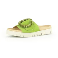 Gabor Pantolette hellgrün Velour 63.745.19 für Damen, grün, 38 EU