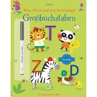 Usborne Verlag Mein Wisch-und-weg-Vorschulspaß: Großbuchstaben