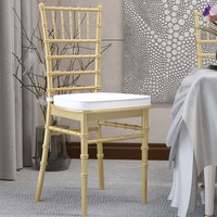 8er-Set Hochzeitsstuhl | Kunststoff | Gold | Stapelbar | Chiavari Stuhl, Chiavarina Stuhl, Tiffany Stühle