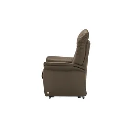 HIMOLLA Sessel 7706 Leder 101 x 112 x 101 cm Braun elektrisch