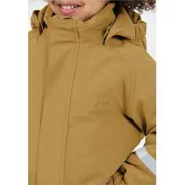 ZigZag Schneeoverall ZIGZAG "Vally", Mädchen, Gr. 128, EURO-Größen, beige (hellbraun), 100% Polyester, lang, Overalls, mit wasser- und winddichter TPU-Membran