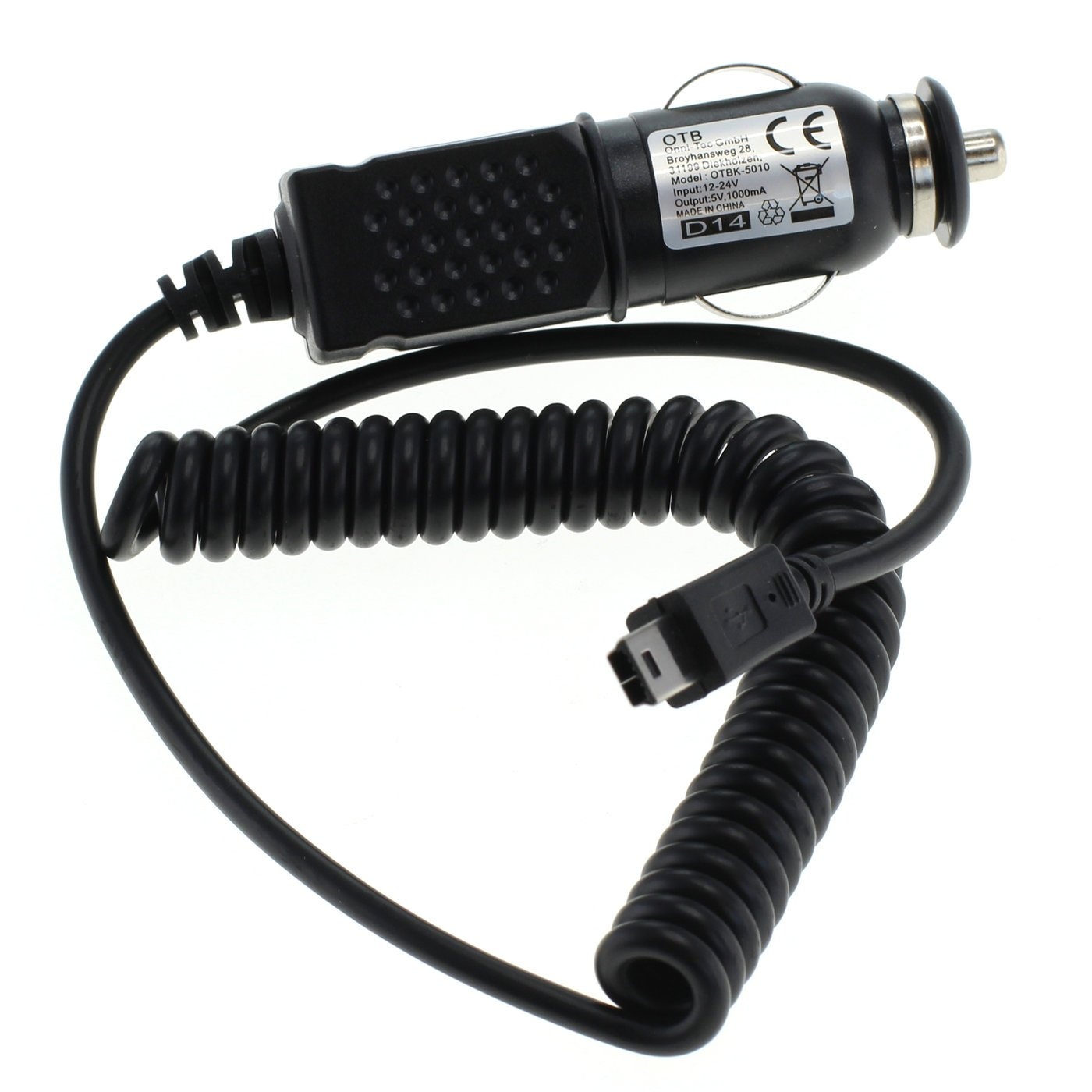 KFZ-Ladekabel (12V/24V) für mini USB 1A