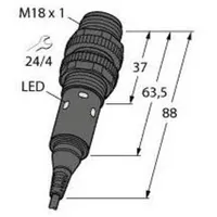 Turck Einweg-Lichtschranke M18-4NAEL-2M