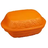 MIKONI Thermo Steingut 4 L Thermo Keramiktopf Brottopf 2,5kg Tontopf