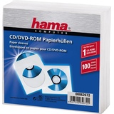 Hama 62672 CD-ROM-Papierhüllen 100 weiß