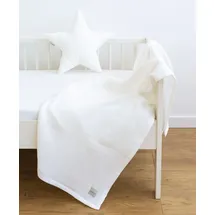 LOOLAY Musselin Decke 150x200cm – 100% Europäische Baumwolle – Leicht Atmungsaktiv – musselindecke Sommer für Kinder – Wickeldecke, Reisedecke und Strandtuch (Ecru)