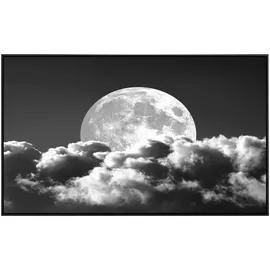 Papermoon Infrarotheizung Mond Schwarz + Weiss«, Matt-Effekt - bunt