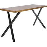 XXXLutz Xxxl Schreibtisch, Eiche, rechteckig, X-Form, 60x74x140 cm, Arbeitszimmer, Schreibtische, Bürotische