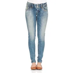 LTB Damen Jeans Julita X Extra Skinny Fit Skinny Fit Arleta Undamaged Wash Tiefer Bund Reißverschluss W 24 L 36