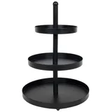 Etagere SISSI, Schwarz - Metall - 3 Etagen