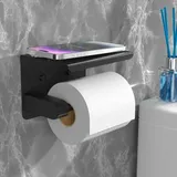 Famanu Toilettenpapierhalter ohne Bohren - Schwarz