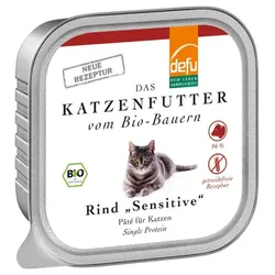 defu Nassfutter Katze Rind Sensitive bio 100g