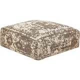 Beliani Bodenkissen SHASA 50 x 50 cm Beige/Braun