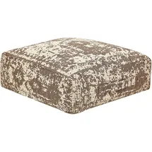 Beliani Bodenkissen SHASA 50 x 50 cm Beige/Braun