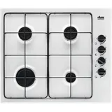 Faure - Gasherd 59cm 4 Brenner 78300w Weiß Fgh62414wa