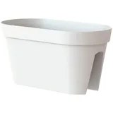 Artevasi Capri Geländer-Blumenkasten Weiß 60 cm - Kunststoff