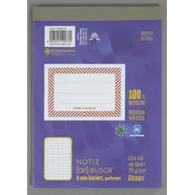 Ursus Ursus® Notizblock OE DIN A6 kariert, 1 Block