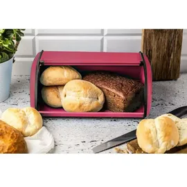 KING HOFF Kinghoff Brotkasten, Pink, Metall, 24x15x36 cm, Küchenzubehör, Brotkästen & -Körbe