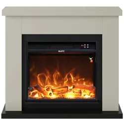 Mpc Camino Asciano Standkamin Mit Rahmen Und 1500w Brenner Flammeneffekt Dunkelgrau