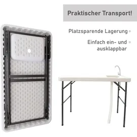 Lemodo Campingtisch mit Spüle und Wasserhahn