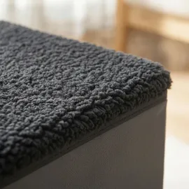 Relaxdays Hundetreppe 2 Stufen Grau 40 cm x 35 cm x 32 cm