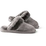 Fellhof Damen Pantoffel Komfort 36 | grau - grau