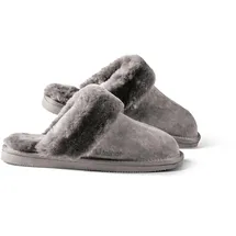 Fellhof Damen Pantoffel Komfort 36 | grau - grau