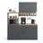 Vicco Küchenzeile Egbert 160 cm grau