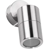Lcd Außenwandleuchte Edelstahl 13,4 cm GU10 IP65 silber
