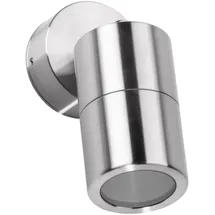 Lcd Außenwandleuchte Edelstahl 13,4 cm GU10 IP65 silber